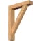 Ekena Millwork Traditional Block Smooth Bracket w/ Offset Brace, Western Red Cedar, 5 1/2"W x 26"D x 34"H BKT0604X26X34TRA05SWR - alternate 1